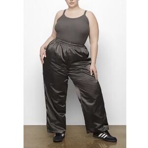 SKIMS Utility Track Pants XL Dark Grey Mesh Lining Casual Streetwear Baggy Dance